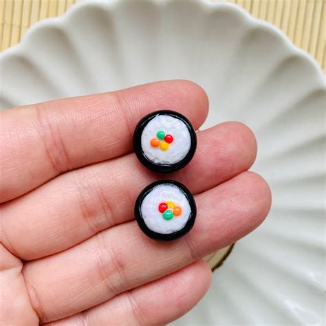 Sushi Stud Earrings – Kawaii Craft Shop