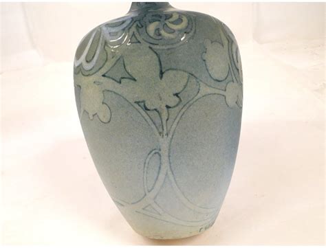 Art Nouveau ceramic vase 19th Edmond Lachenal