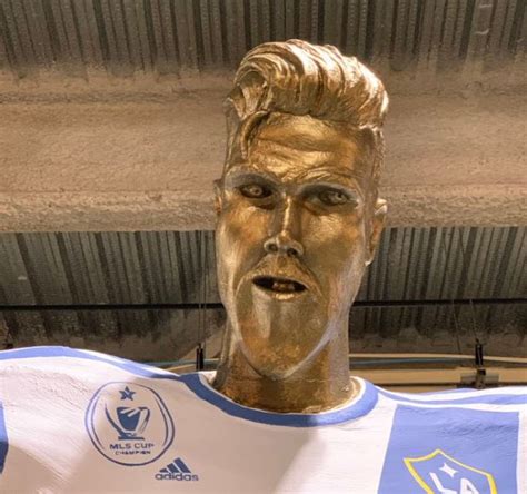 WATCH | David Beckham pranked with hideous statue