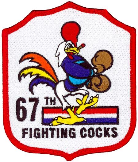 67th FIGHTER SQUADRON – SHIELD – FIGHTING COCKS | Flightline Insignia