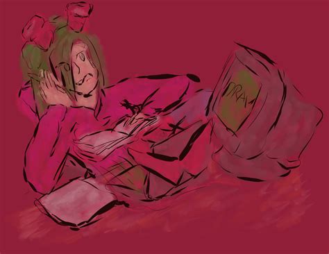 Stuck In A Good Book by KatrinaTheLamia on DeviantArt