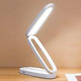 Foldable LED Desk Lamp,Small Book Reading Light with 3 Brightness Color,Rechargeable & Dimmable ...