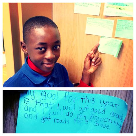 Have your students write some goals and post them on the door so they can see them everyday ...