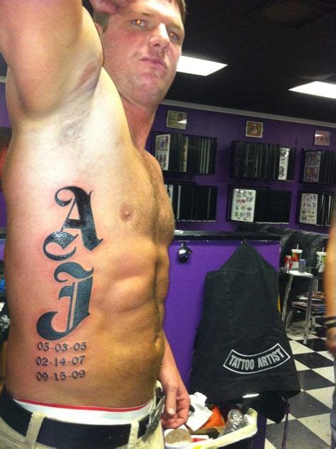 Initials And Dates of his kid's ... great tat idea! | Aj styles tattoo, Aj styles, Style