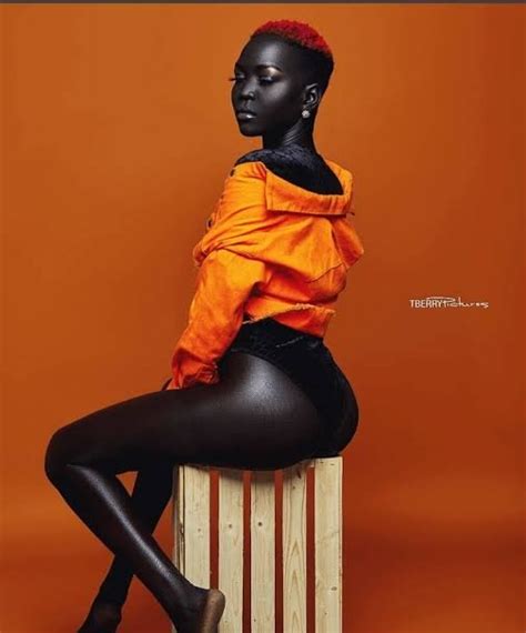 Sudanese Model Nyakim, enters Guinness Book of Records for having the ...