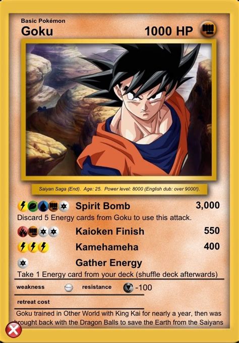 Goku Dragon Ball Z Card - Saiyan Saga