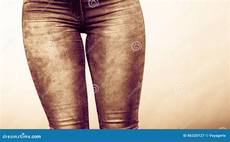 Clothing, Fashion. Woman Hips with Jeans. Stock Image - Image of ...