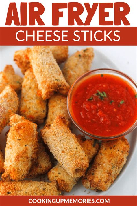 Air Fryer Cheese Sticks (with Pepperoni) - Cooking Up Memories