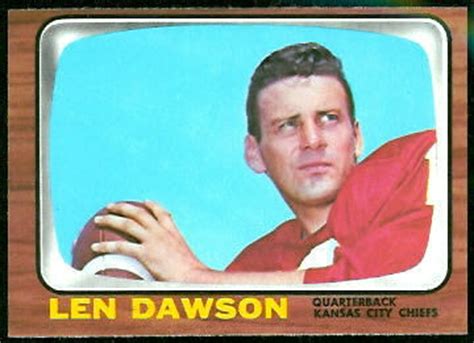 1966 Topps Football Card #67: Len Dawson