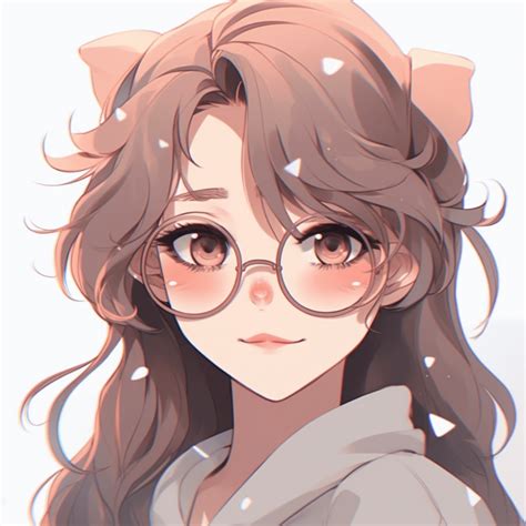 Cute Anime Girl with Glasses - adorable anime girl pfp - Image Chest ...