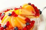 nyauko - Cakes, sweets - Peach and berry custard tart cake