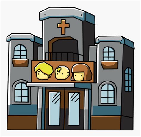 Buildings Clipart Comic Book - Orphanage Building Orphanage Cartoon, HD Png Download - kindpng