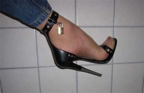 My dream shoe. Ballet like, metal, and locked on. | Fun heels, Heels, Stockings heels