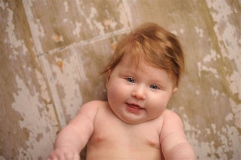 Aerial View Of Baby Girl Stock Photo - Download Image Now - Baby - Human Age, Baby Girls, Blue ...