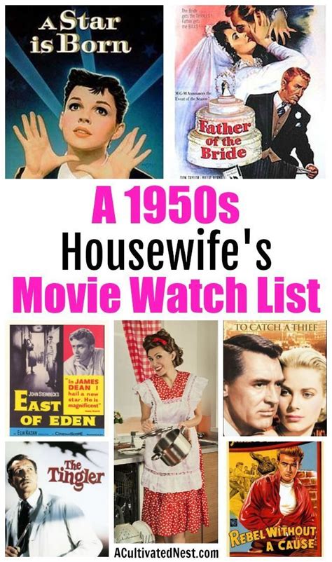 A Housewife's 1950s Movie Watch List | Classic movies list, Best ...