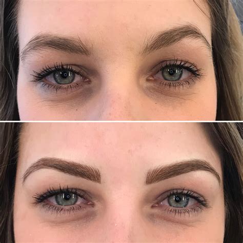 A beautiful example of how Microblading and correct uneven shapes and frame the face! Look at ...