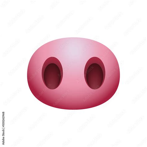 Pig nose emoji icon. Pig snout symbol modern, simple, vector, icon for website design, mobile ...