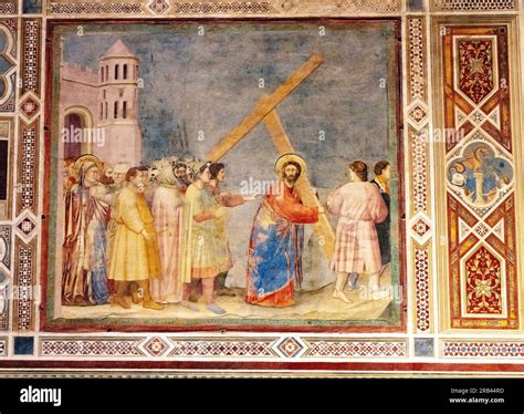 Giotto fresco, the Scrovegni Chapel, Padua Italy - 1300s Italian ...