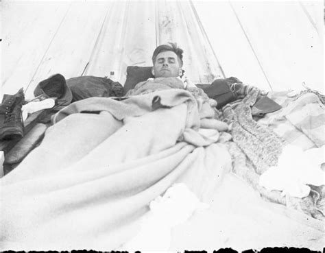 Man sleeping inside a tent | Original Collection: Bohlman, H… | Flickr