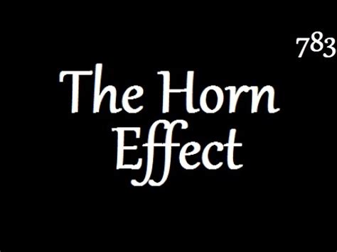 The Horn Effect - YouTube