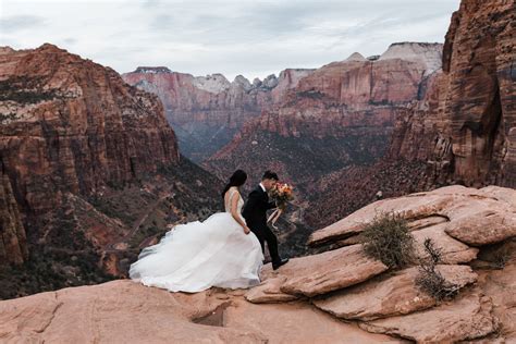 Zion National Park Elopement | Utah Adventure Wedding Inspiration ...