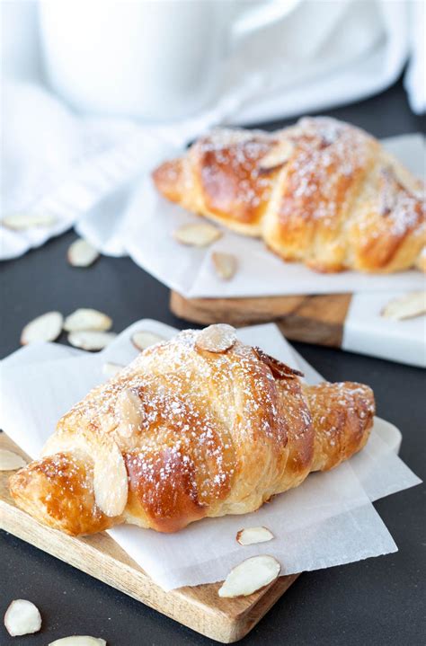 Almond Croissants With Almond Cream Filling - Butter and Bliss | Recipe | Almond croissant ...