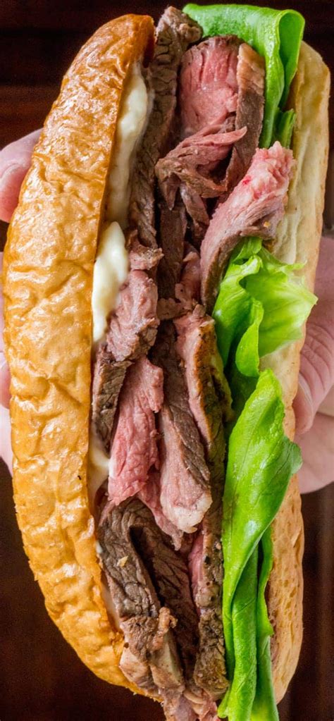 Slow Cooker Roast Beef Sandwiches with Horseradish - Dinner, then Dessert