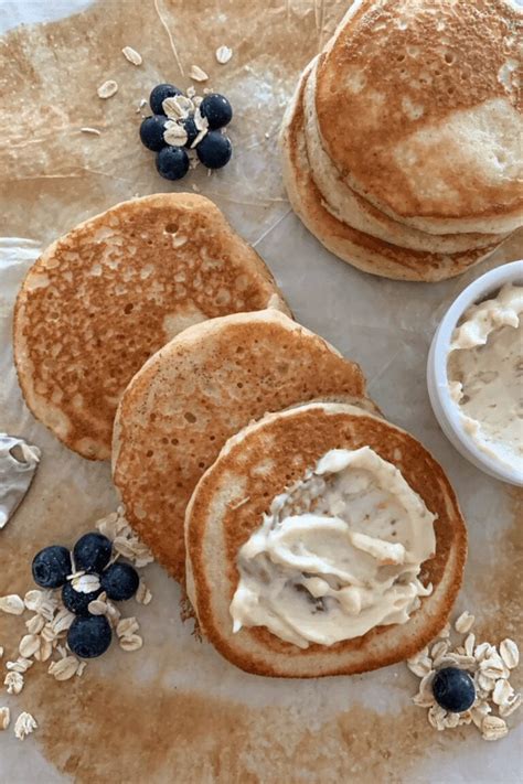 Whole Wheat Sourdough Pancakes with Banana & Oats - The Pantry Mama