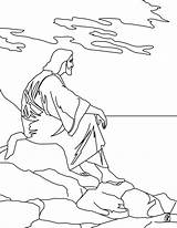 Jesus Temptation Coloring Page At GetDrawings  Free Download sketch template