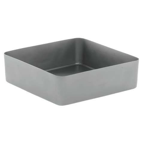 Expressly Hubert® Soft Touch Square Stainless Steel Mod Pan - 9 3/4"L x ...