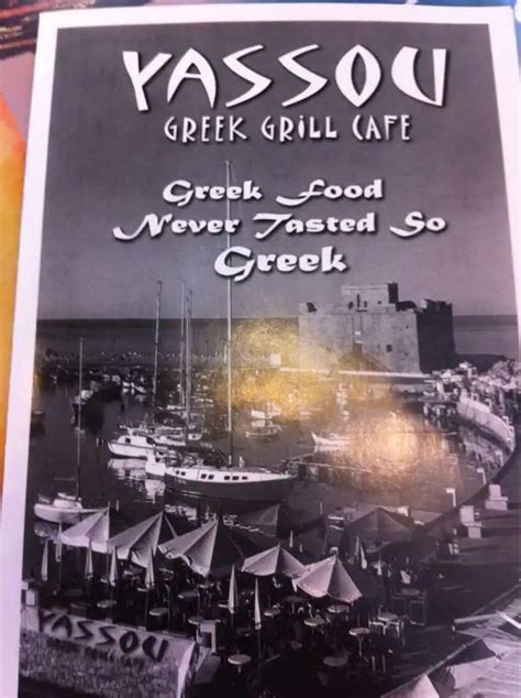 Yassou Greek Grill Cafe Menu, Menu for Yassou Greek Grill Cafe, Canyon Gate, Las Vegas ...