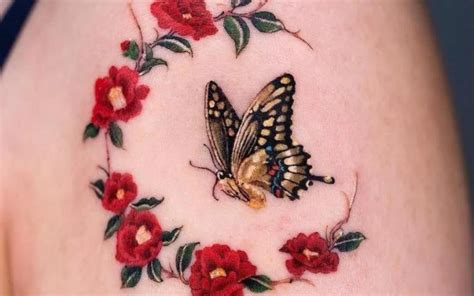 Yellow Butterfly Tattoo - Tattoo Design