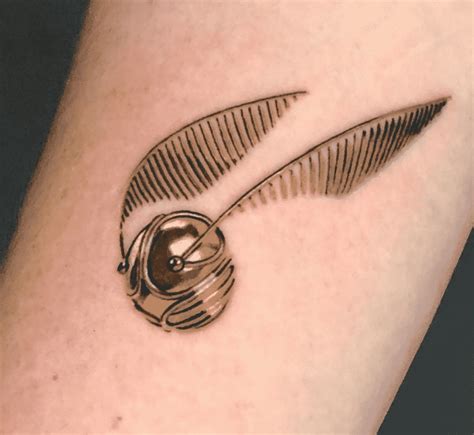 Golden Snitch Tattoo | Harry potter tattoos, Harry tattoos, Golden ...