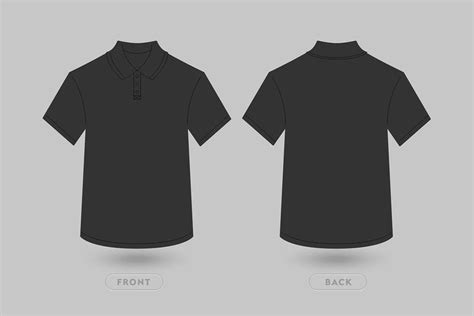 Polo T Shirt Vector Mockup | Polo shirt design, T shirt design template ...