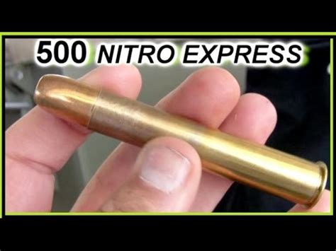 500 Nitro Express ELEPHANT GUN in slowmo - YouTube