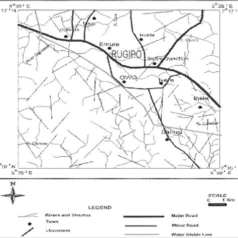 Road/Administrative Map of Ondo State | Download Scientific Diagram