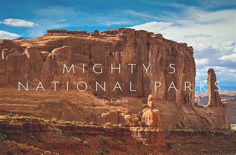 Mighty Five National Parks Map