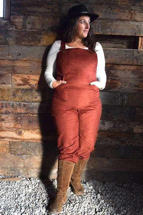 Corduroy Overalls in Retro Rust-1 Left Size Medium! - Revivall Clothing