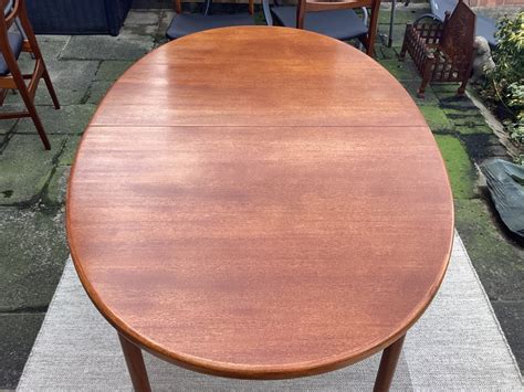 Mid Century Mcintosh Teak Oval Extending Dining Table With 4 Teak Dining Chairs - Etsy UK
