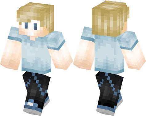 Download Cool Blond Hair Boy - Minecraft Blond Boy Skin - Full Size PNG Image - PNGkit