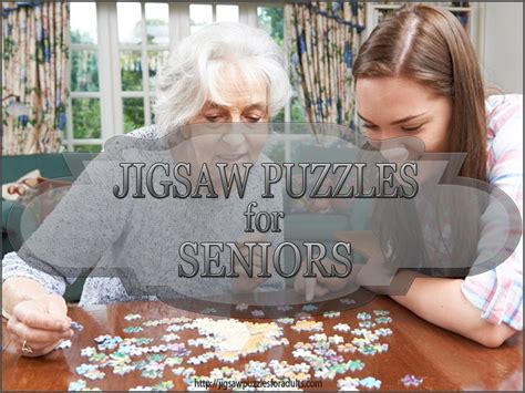 Jigsaw Puzzles For Seniors Especially For Older Adults | Jigsaw puzzles ...