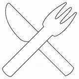 Fork And Knife Coloring Page  ColouringPages sketch template