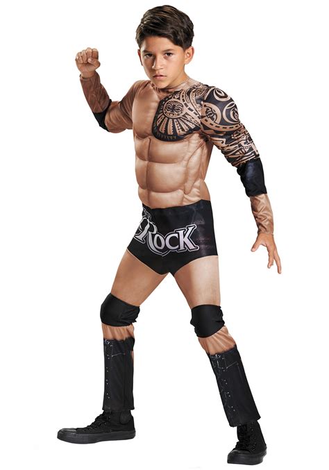 Child The Rock Muscle Costume