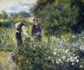 Picking Flowers - Pierre Auguste Renoir - WikiGallery.org, the largest gallery in the world