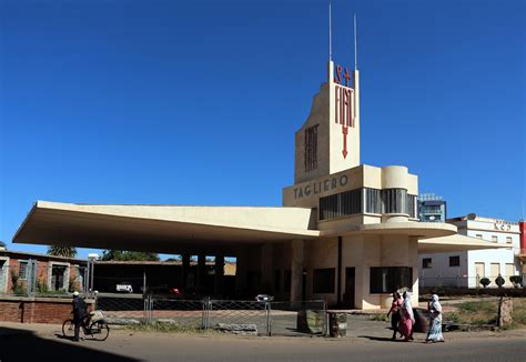 Fiat Tagliero Building, Asmara, Eritrea, 1938. Designed by Giuseppe ...