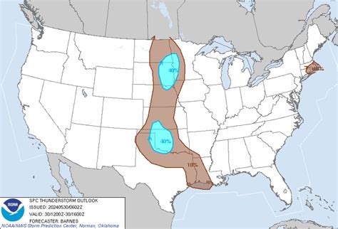 Lake Huron Weather - SPC Thunderstorm Outlook