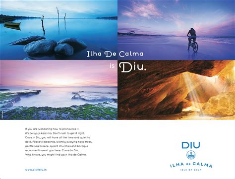 Print ad: Diu Tourism: Isle Of Calm, 1