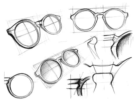 Glasses Drawing Reference and Sketches for Artists