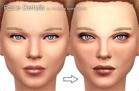 Mod The Sims - Face Details -face overlay-