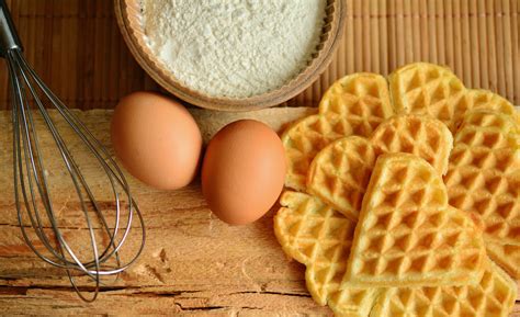 Waffles Waffles Bake Ingredients Egg Scrambled Eggs – Clean Public Domain